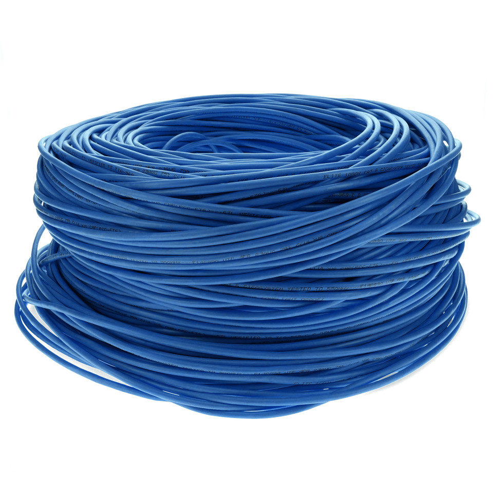 AddOn 1000ft Non-Terminated Blue Cat6 UTP Stranded Copper PVC Patch Cable - ADD-CAT6BULK1K-BE