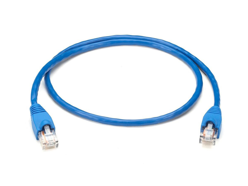 Blackbox Cat5E 350-MHz Solid Ethernet Patch Cable - Unshielded (UTP), Cm Pvc, Snagless Boot, White, 10-Ft. (3.0-M) - EYN853MS-0010