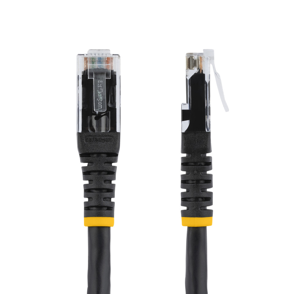Startech Cat6 Patch Cable With Molded Rj45 Connectors - 100 Ft. - Black - C6PATCH100BK