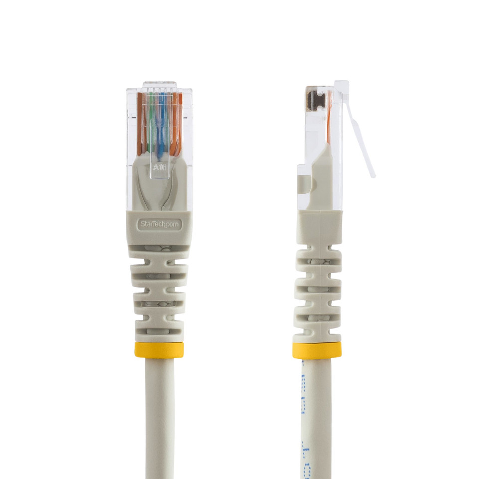 Startech Cat5E Patch Cable With Molded Rj45 Connectors - 25 Ft. - Gray - M45PATCH25GR