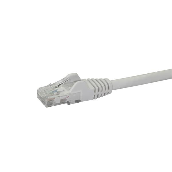 Startech Cat6 Patch Cable With Snagless Rj45 Connectors - 100 Ft, White - N6PATCH100WH