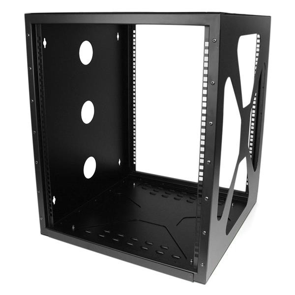 Startech 12U Sideways Wallmount Rack For Servers - Side-Mount Server Rack For Easy Access - Wall Mount Your Server Or Networking Equipment Sideways, For Easy Access - 12U Wall-Mount Rack - 12U Server Rack - 12U Open Frame - Wall Mount - RK1219SIDEM