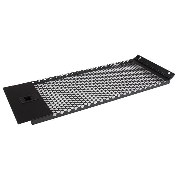 Startech Blanking Panel - 4U - Vented - Hinged Rack Panel - 19In - TAA Compliant - Tool-Less Installation - Filler Panel - Improve The Organization And Appearance Of Your Rack While Maintaining Airflow - RKPNLHV4U