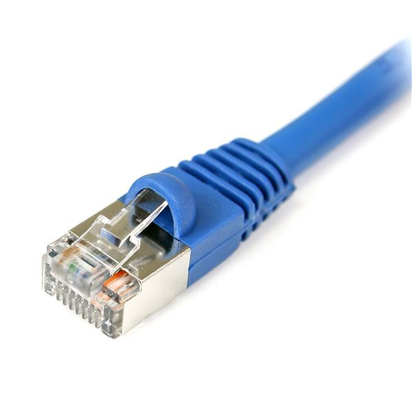 Startech 15 Ft Cat5E Blue Snagless Shielded Rj45 F/UTP Cat 5E Patch Cable - 15Ft Patch Cord - S45PATCH15BL