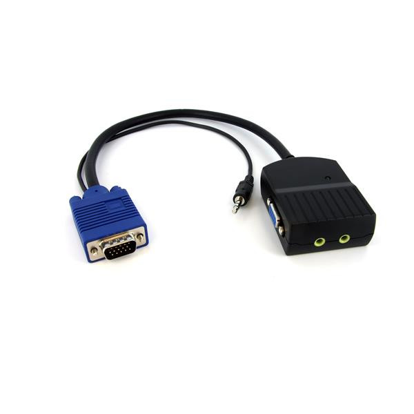Startech 2 Port VGA Video Splitter With Audio - USB Powered - ST122LEA