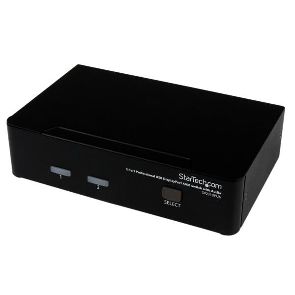 Startech 2 Port Professional USB Displayport KVM Switch With Audio - SV231DPUA