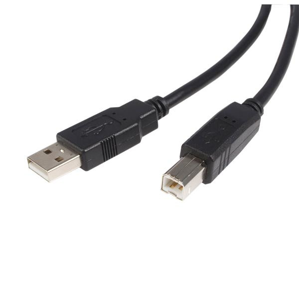 Startech USB 2.0 A To B Cable - 15Ft USB Cable - A To B USB Cable - USB Printer Cable - Type A To B USB Cable - A To B USB 2.0 Cable . - USB2HAB15