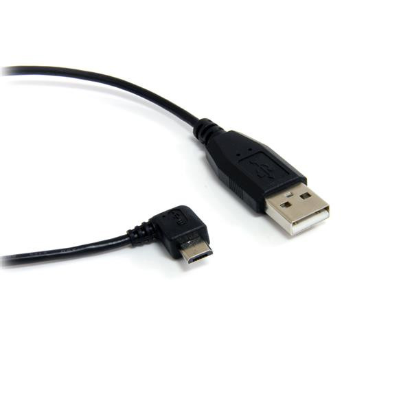 Startech 6 Ft Micro USB Cable - A To Right Angle Micro B - UUSBHAUB6RA