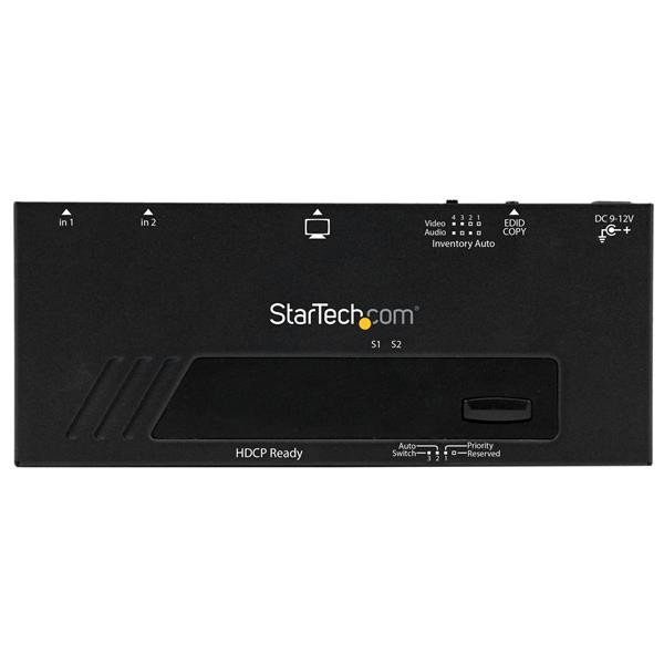 Startech 2 Port HDMI Switch W/ Automatic And Priority Switching - 1080P - VS221HDQ