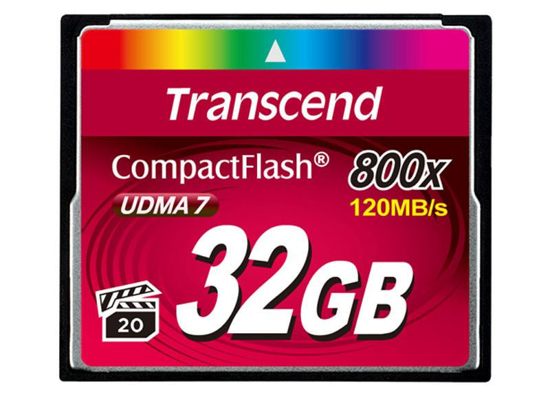 Transcend 32Gb Cf Card (800X, Type I ) - TS32GCF800