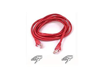 Belkin Patch cable - RJ-45 (M) - RJ-45 (M) - 12 ft - UTP - ( CAT 5e ) - red - A3L791-12-RED