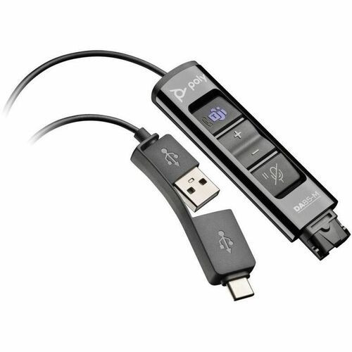 HP Poly Da85-M Usb To Qd Black Adapter Taa - 786C8AA