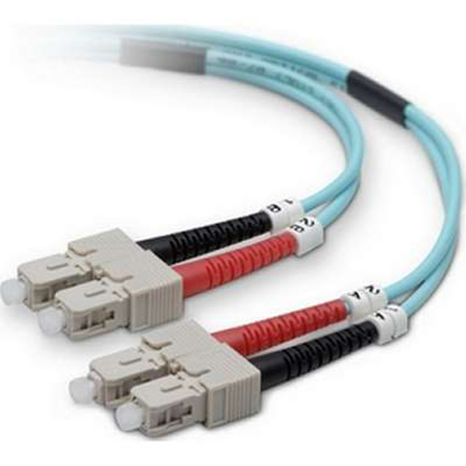 Belkin LO MULTIMODE AQUA FO CBL SC/SC;50/125;10Gb;10 - F2F40277-10M-G