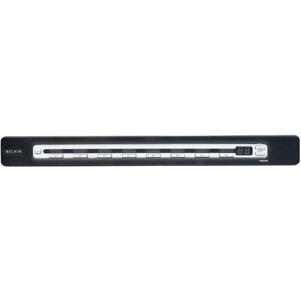 Belkin KVM Switch - 8 - Rack-mountable - USB , PS/2. - F1DA108Z