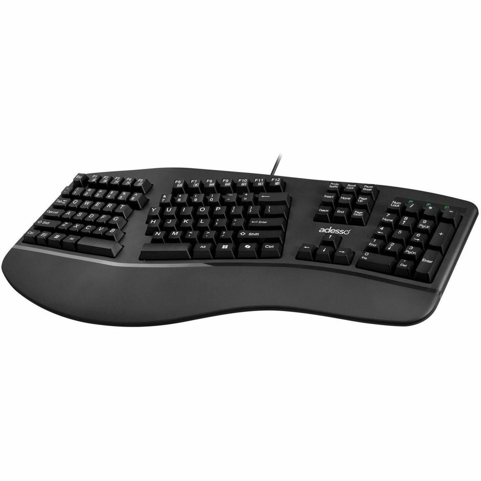 Adesso Wired Ergonomic Mechanical Keyboard With Copilot Ai Hotkey - EASYTOUCH150