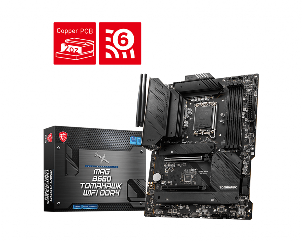 MSI MAG B660 TOMAHAWK WIFI DDR4 MSI MAG B660 TOMAHAWK WIFI DDR4