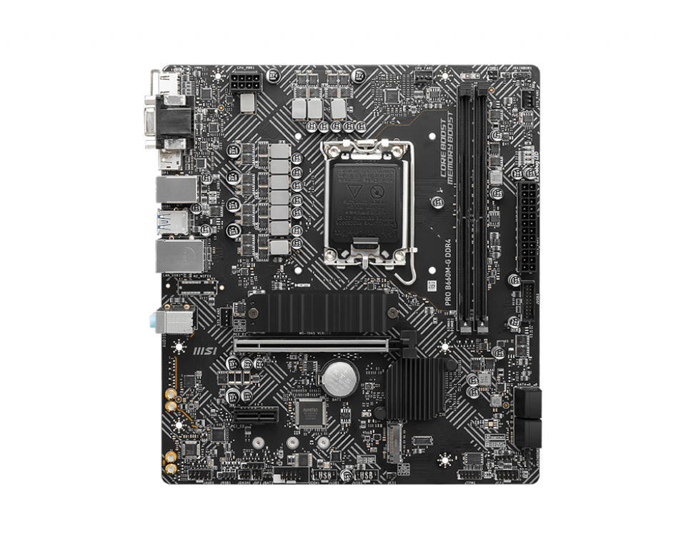 MSI PRO B660M-G DDR4 MOTHERBOARD MSI PRO B660M-G DDR4 MOTHERBOARD