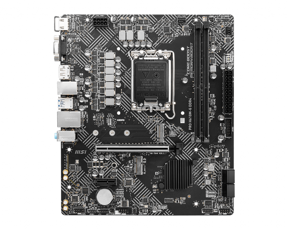 MSI PRO H610M-G DDR4 MOTHERBOARD