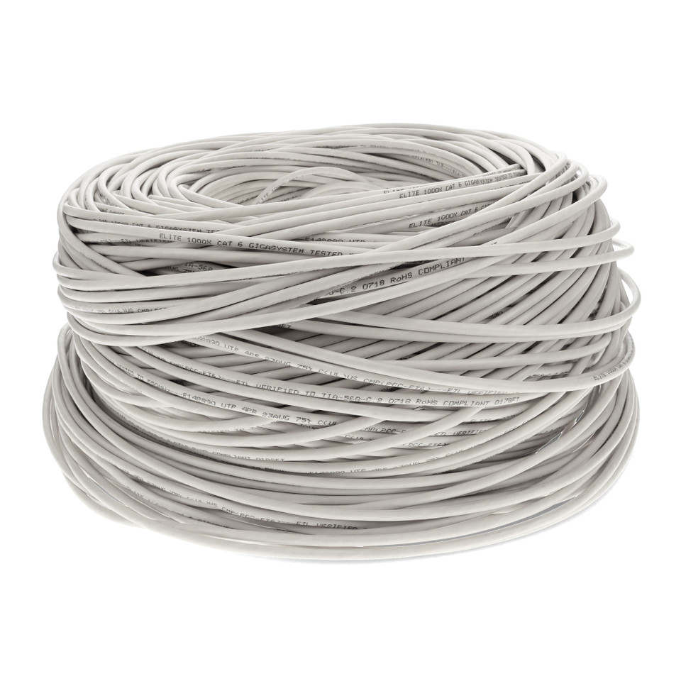 AddOn 1000ft White Cat6 UTP Pvc Copper Patch Cable - ADD-CAT6BULK1K-WE