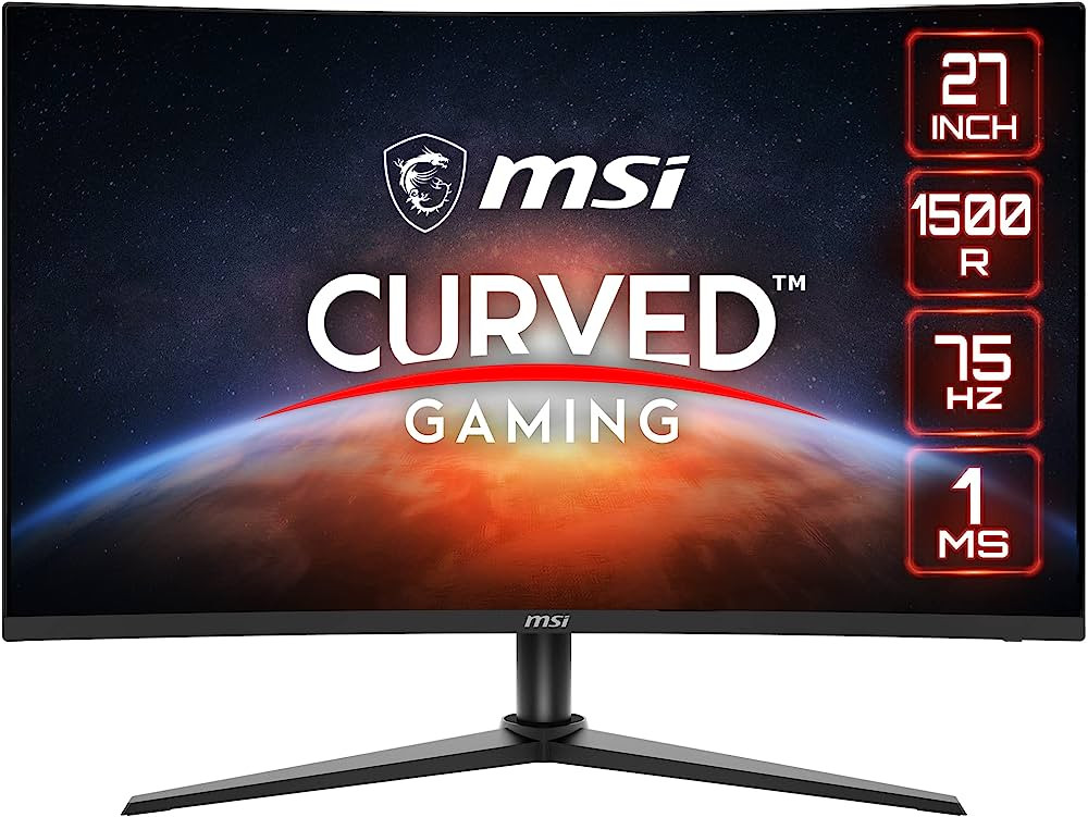 MSI 27" Full Hd Curved Screen Led Monitor - 16:9 - 27" Class - Vertical Alignment (Va) - Led Backlight - 1920 X 1080 - 1.07 Billion Colors - Freesync - 250 Nit - 1 Ms - 75 Hz Refresh Rate - Hdmi - Displayport - G274Cv