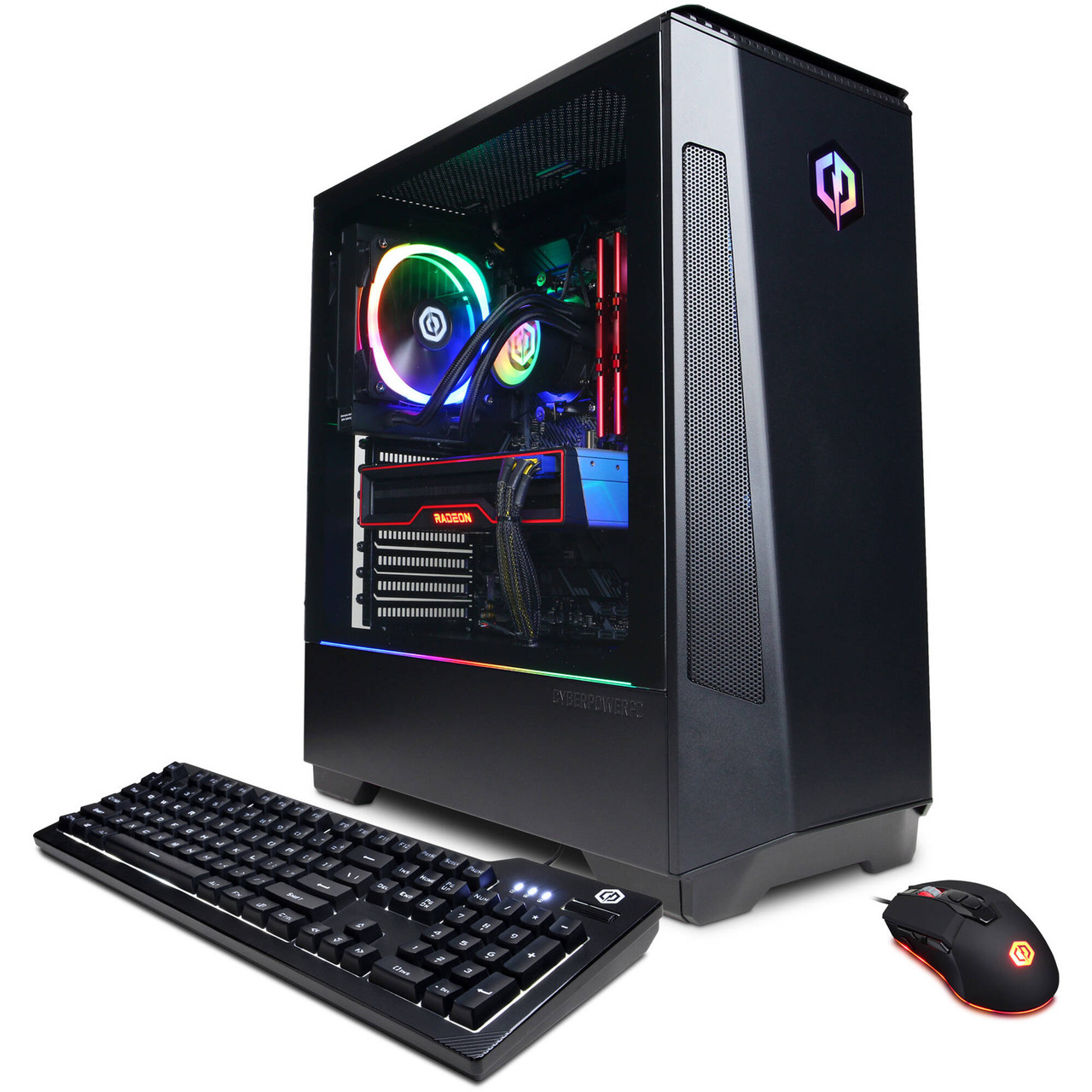 CyberPowerPC Gamer Supreme SLC10600CPG Gaming Desktop Computer - AMD Ryzen 9 5900X Dodeca-core (12 Core) 3.70 GHz - 32 GB RAM DDR4 SDRAM - 2 TB HDD - 1 TB M.2 PCI Express NVMe SSD - Mid-tower - Black - SLC10600CPG