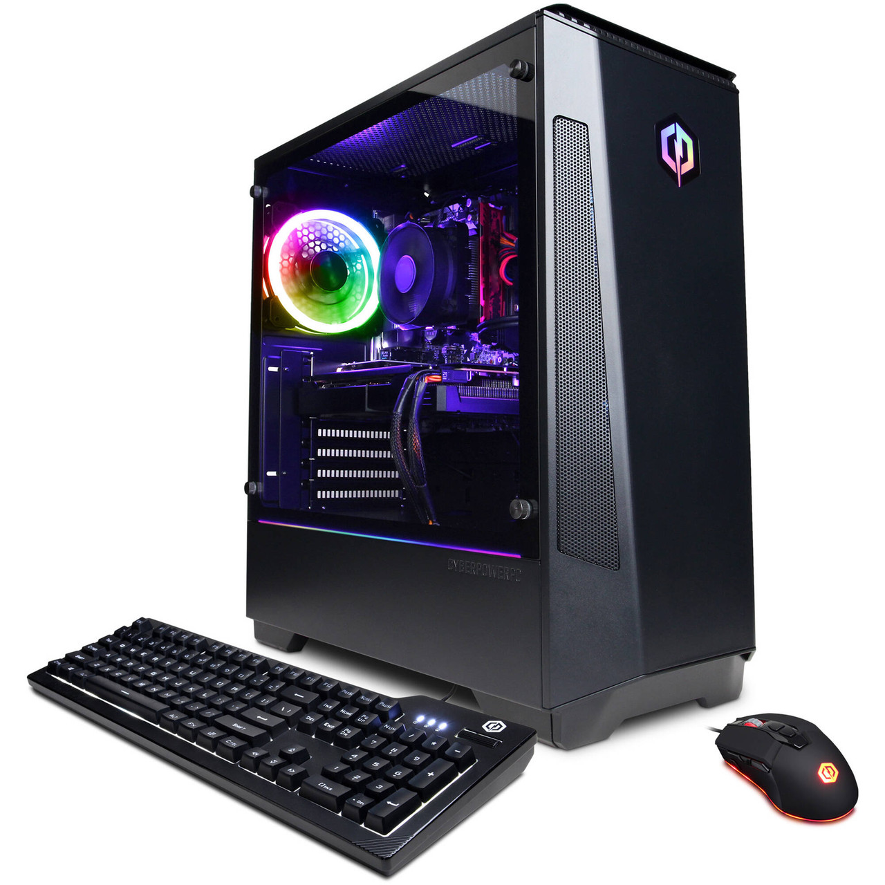 CyberPowerPC Gamer Master GMA9180CPG Gaming Desktop Computer - AMD Ryzen 7 5800X Octa-core (8 Core) 3.80 GHz - 16 GB RAM DDR4 SDRAM - 1 TB M.2 PCI Express NVMe SSD - Mid-tower - Black - GMA9180CPG