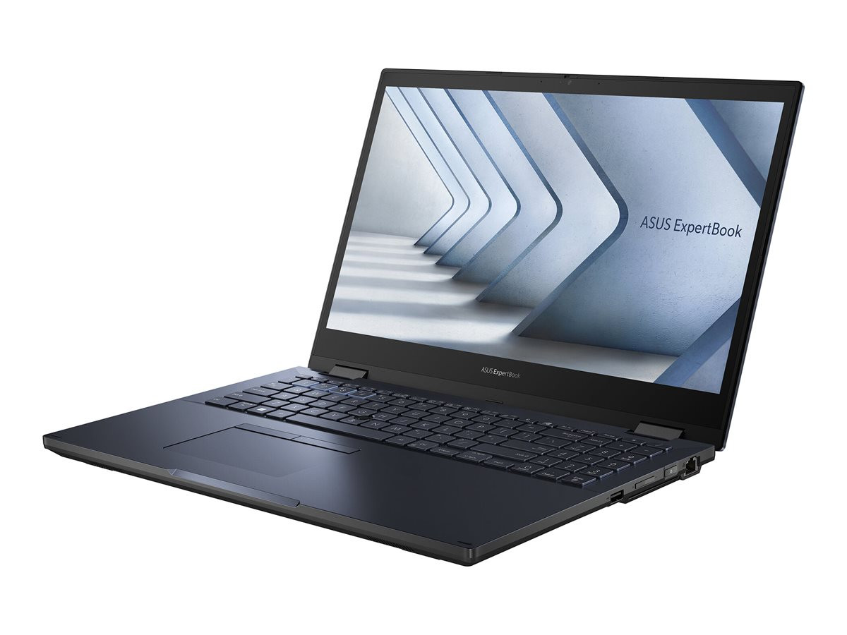 Asus ExpertBook B2 Flip B2502F B2502FBA-Q53P-CB 15.6" Touchscreen Convertible 2 in 1 Notebook - Full HD - 1920 x 1080 - Intel Core i5 12th Gen i5-1240P Dodeca-core (12 Core) 1.70 GHz - 16 GB Total RAM - 512 GB SSD - Star Black - B2502FBA-Q53P-CB