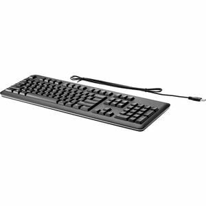 HP USB Keyboard - Cable Connectivity - USB Interface - English - Computer - PC - Membrane Keyswitch - QY776AA#ABA