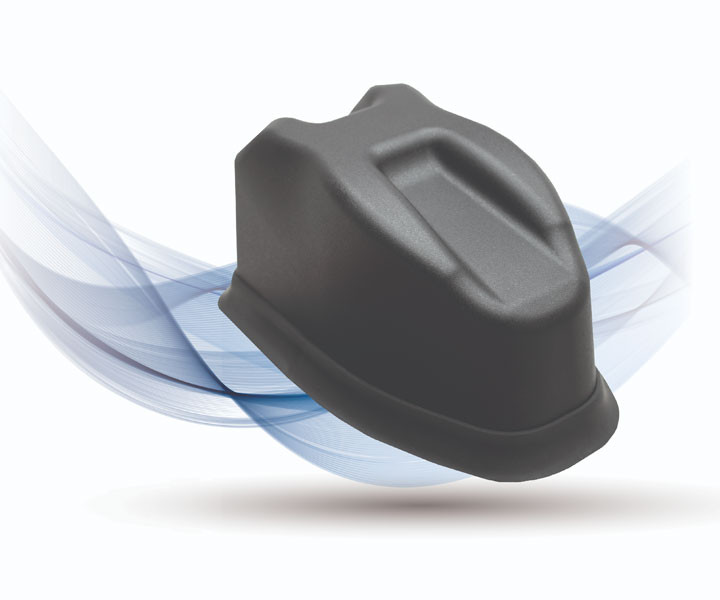 Airgain Centurion Next 4 in 1 with 4 Cell/LTE/5G Threaded bolt mount. Color black. 15 feet coax length with SMA connectors. Standard gasket for flat vehicle roof or surface. For Cradlepoin - AP-CP-NEXT-C4-Q-BL-15