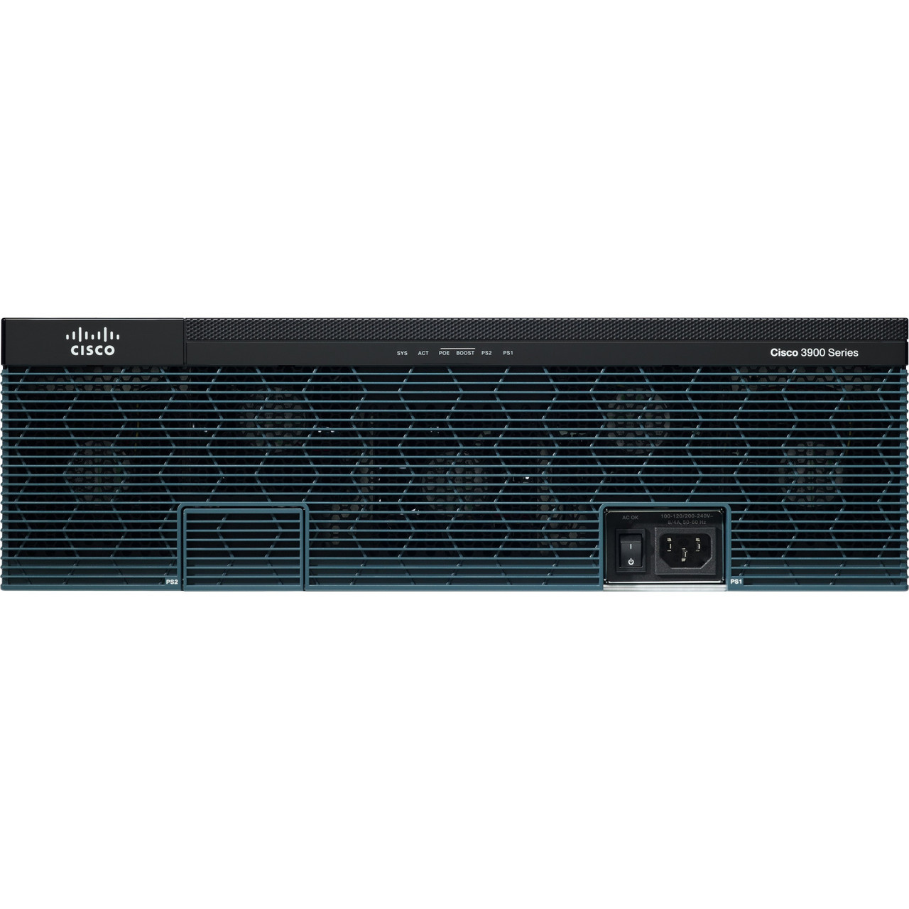 Cisco 3925E Security Bundle - Router - GigE - WAN ports: 4 - rack-mountable - refurbished