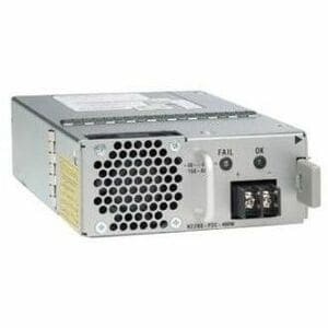 Cisco Refurbished Nexus 2200 DC Power Supply (Std Airflow, Port Side Exhaust),  Spare - N2200-PDC-400W-RF