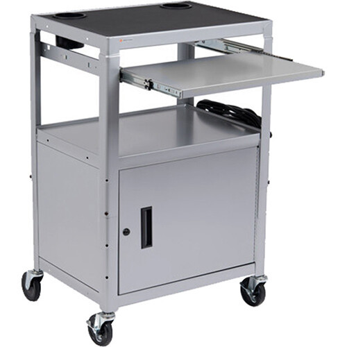 Bretford Mobile Instructor Cart, 6-outlet Electrical, Red MICA6-RED