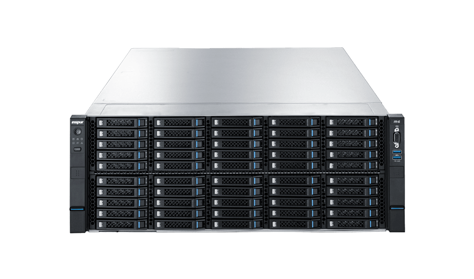Inspur EIS800E Half-Width Edge Server, two 10Gbase-T and two SFP+ ports for four 10GbE - EIS800E
