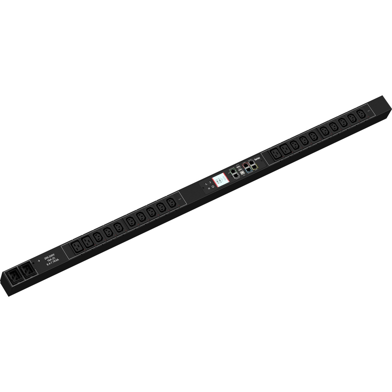 Raritan PX3-5746X2 (16) IEC320 C13, (4) IEC320 C19 PDU - NEMA L6-20P (2P3W) - 16 x IEC 60320 C13, 4 x IEC 60320 C19 - 208 V - Network (RJ-45) - PX3-5746X2