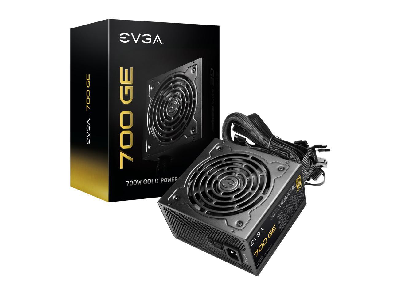 EVGA 700 GE, 80 Plus Gold 700W, Eco Mode, Power Supply - 200-GE-0700-V1