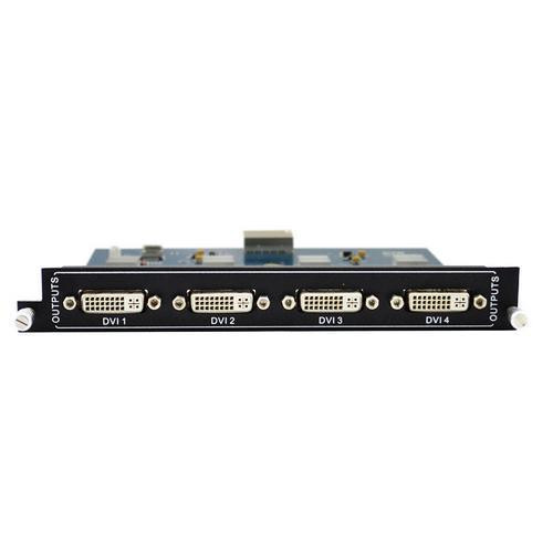 KanexPro MOD-OT-SDI is a 4-Output SDI module that works with the HDMMX modular matrix switchers. System installers can add or remove this card to increase or decrease output channels - MOD-OT-SDI