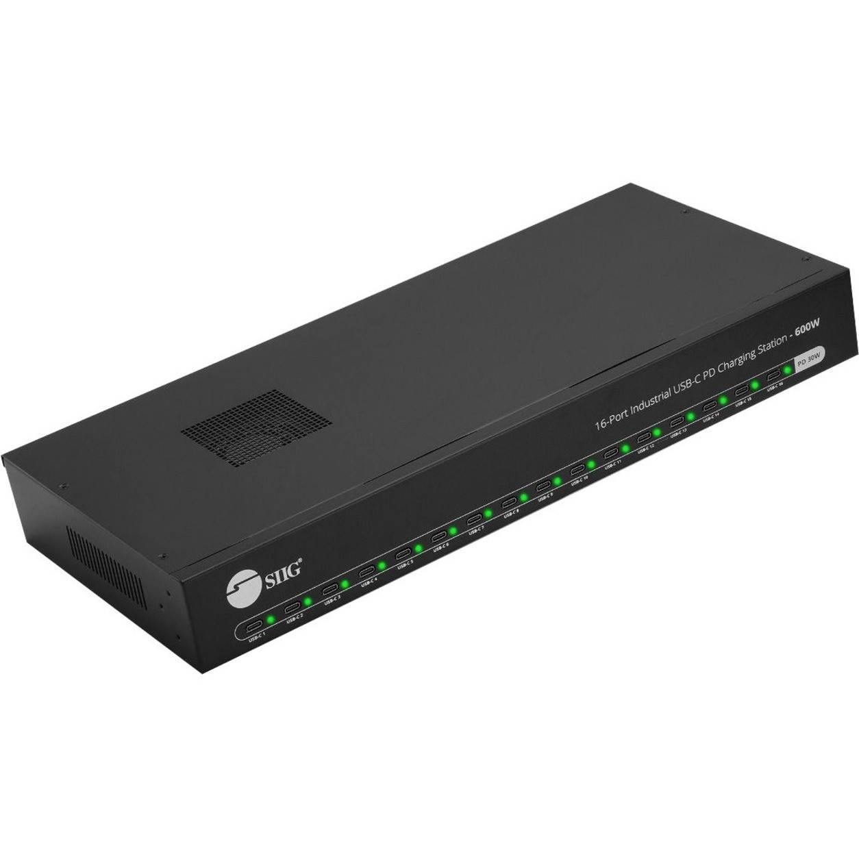 SIIG 16-Port Industrial USB-C PD Charging Station - 600W - ID-US0A11-S1