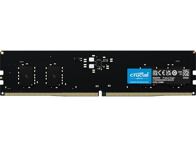 Micron Crucial 16Gb Ddr5 Sdram Memory Module - For Server, Workstation - 16 Gb (1 X 16Gb) - Ddr5-4800/Pc5-38400 Ddr5 Sdram - 4800 Mhz Single-Rank Memory - Cl40 - 1.10 V - Ecc - Unbuffered - 288-Pin - Mtc10C1084S1Tc48Br