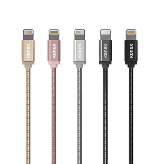 Kanex Durabraid USB-C to Lightning Cable 2M Space Gray - K157-1528-2MSG Kanex Durabraid USB-C to Lightning Cable 2M Space Gray - K157-1528-2MSG