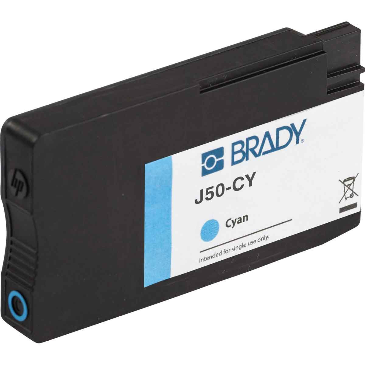 Brady Ink Cartridge - Cyan - BradyJet J5000 - J50-CY