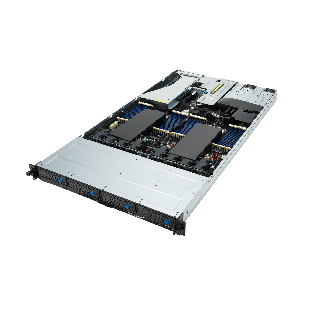 Asus RS720-E10-RS12 2U dual-socket server powered by 3rd Gen Intel Xeon Scalable processors that supports up to 32 DIMMs, four dual-slot GPUs, eight NVMe, nine PCIe 4.0 slots, OCP 3.0, dual M.2 and Asus ASMB10-iKVM - RS720-E10-RS12