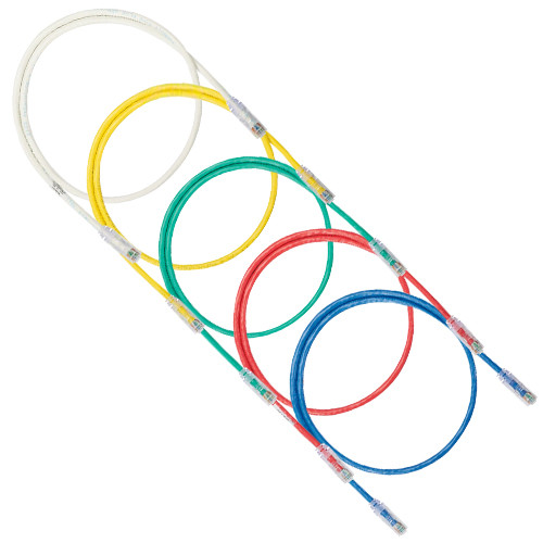 Panduit TX5e - Patch cable - RJ-45 (M) to RJ-45 (M) - 59 ft - UTP - CAT 5e - IEEE 802.3af/IEEE 802.3at/IEEE 802.3bt - snagless, stranded - red - UTPCH18MRDY