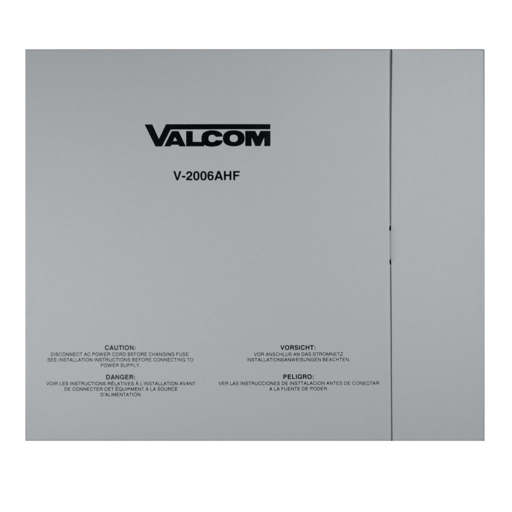 Valcom Talkback, 6 Zone Page Control W/Built-I - V-2006Ahf