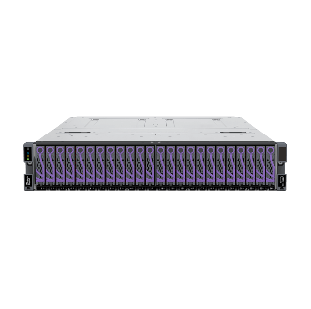 Hgst OpenFlex Data24-24 SN840 153.6TB 6x100GbE nTAA PCIe RI-3DW/D ISE - 1ES2130