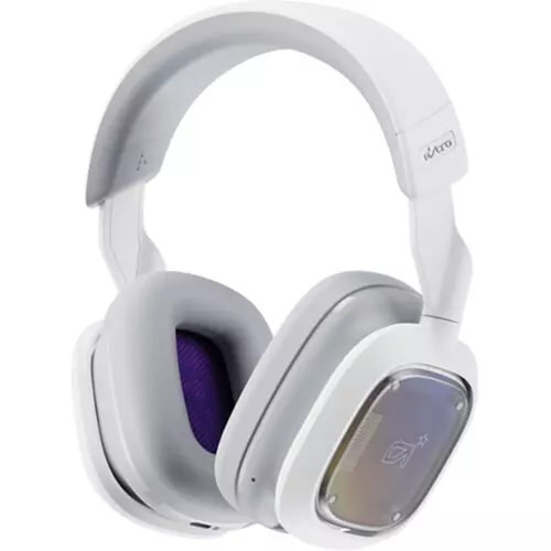 Logitech A30 Gaming Headset - Mini-phone (3.5mm), USB Type A - Wired/Wireless - Bluetooth/RF - 49.2 ft - 32 Ohm - 20 Hz to 20 kHz - Over-the-head - Circumaural - 4.92 ft Cable - Omni-directional, Uni-directional Microphone - White - 939-001985