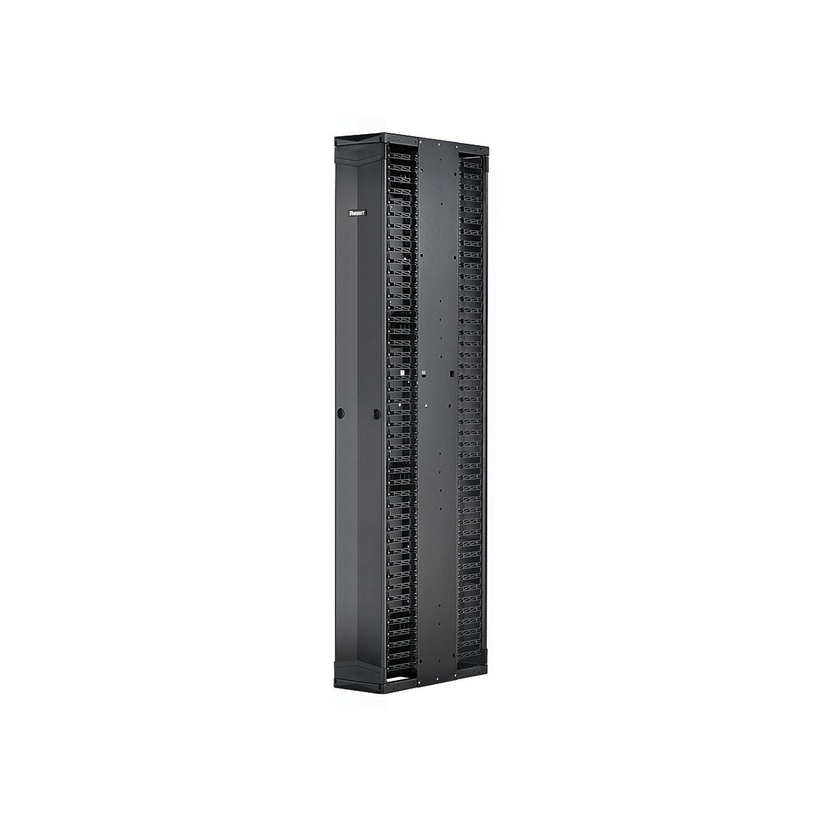 Panduit PatchRunner 2 Enhanced - Rack cable management panel (vertical) - black - 52U - PE2VSD0696