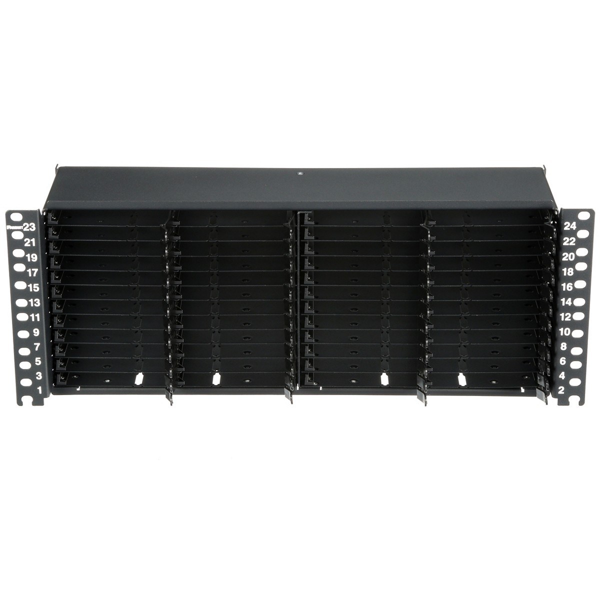 Panduit HD Flex Patch Panels - Patch panel - black - 4U - 19" - 6 ports - FLEX4UPN06