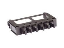Panduit Opticom Fiber Adapter Panels - Patch panel - LC x 12 - black - FAP12WABLDLCZ