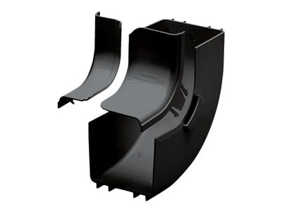 Panduit Fiber Runner - Cable raceway angled fitting (vertical) - black - for P/N: FRIV4512X4LBL - FROV4512X4LBL