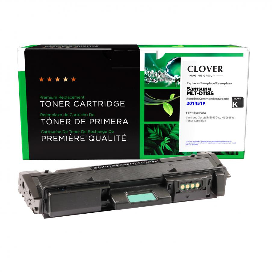CIG Clover Imaging Remanufactured Toner Cartridge for Samsung MLT-D118S Samsung Xpress M3015DW, M3065FW - Toner Cartridge 1200 Page Yield